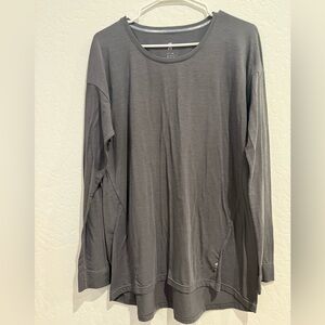 On Running Charcoal Long Sleeve Women's Top